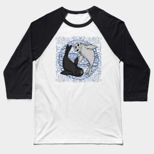 Yin and Yang Seal Baseball T-Shirt